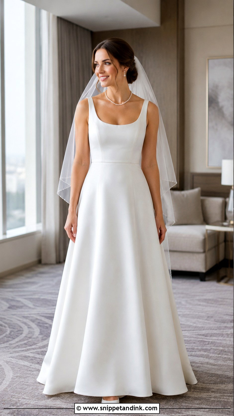 Low Cut Scoop Neck Wedding Dress - Snippet and Ink - 20 Low Cut Wedding Dress Ideas