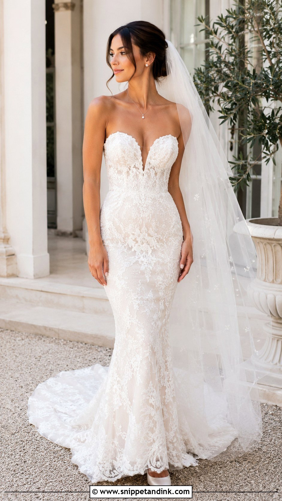 Low Cut Sweetheart Wedding Dress - Snippet and Ink - 20 Low Cut Wedding Dress Ideas