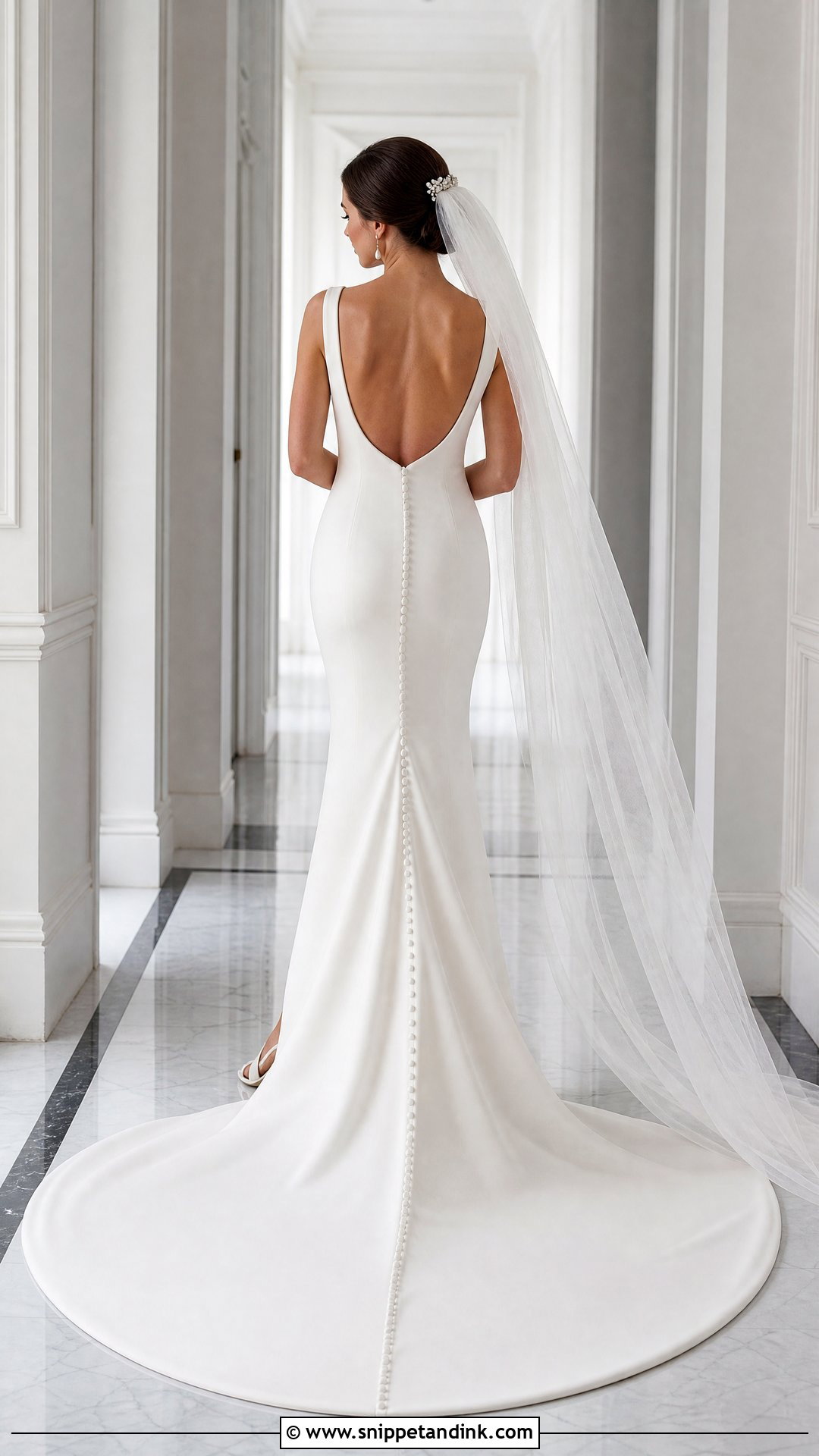 Low Scoop Back Mermaid Wedding Dress - Snippet and Ink - 20 Open Back Mermaid Wedding Dress Ideas