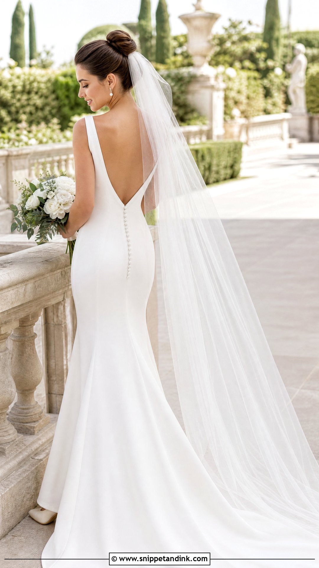 Low V Back Wedding Dress - Snippet and Ink - 25 Wedding Dresses V Neck