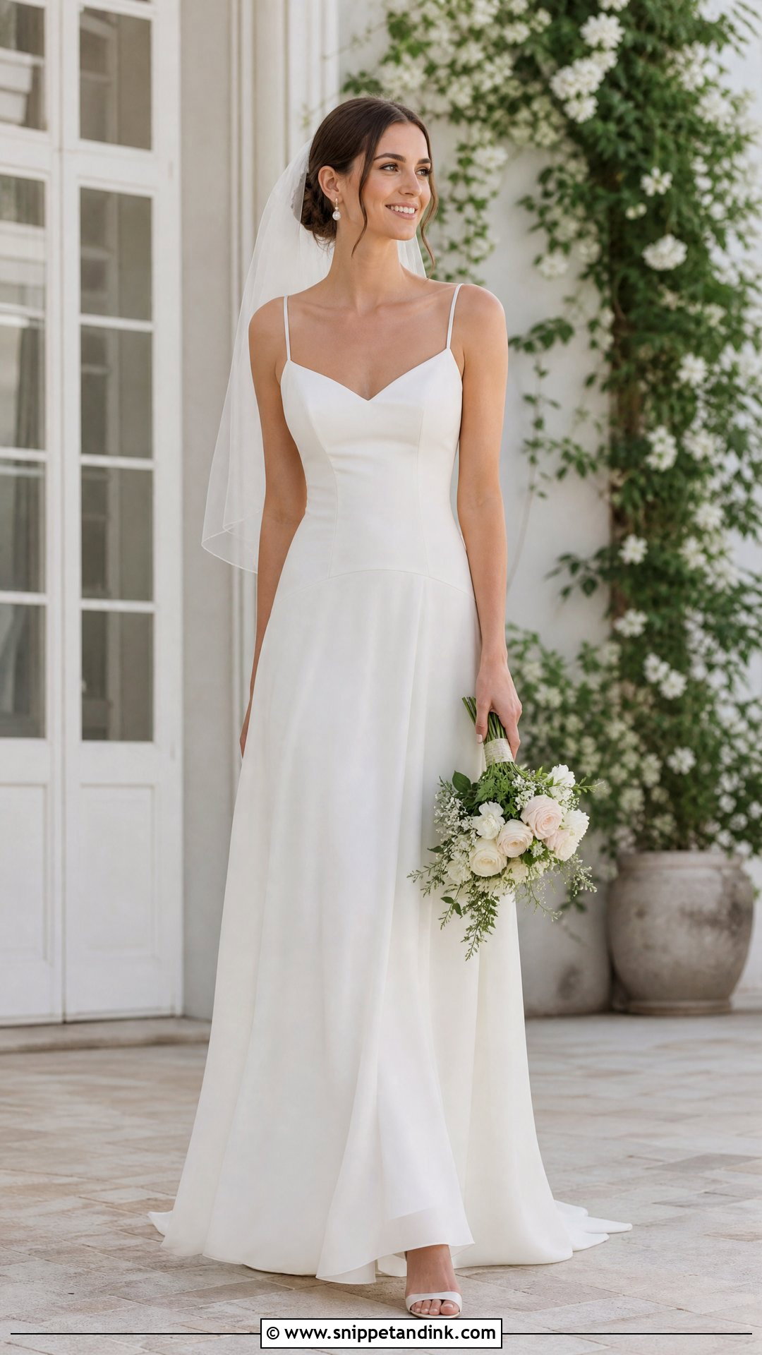 Low Waist A Line Wedding Dress - Snippet and Ink - 25 Low Waist Wedding Dress Ideas