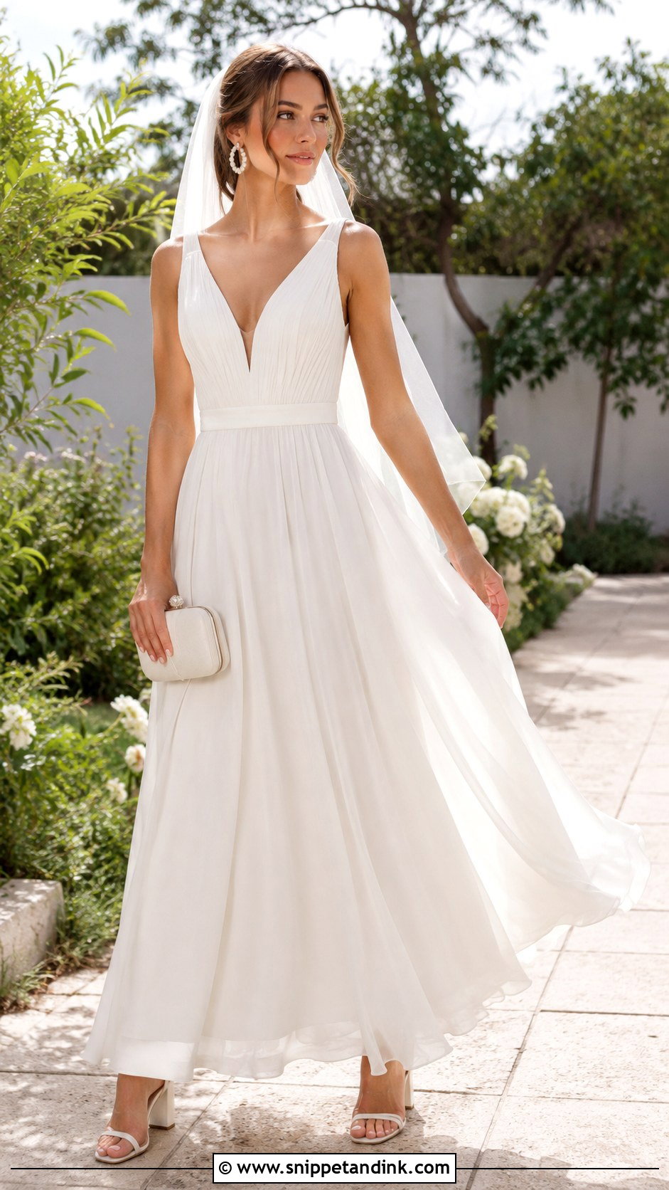 Lulus Chiffon A Line Wedding Dress - Snippet and Ink - 20 Lulus Wedding Dress Ideas