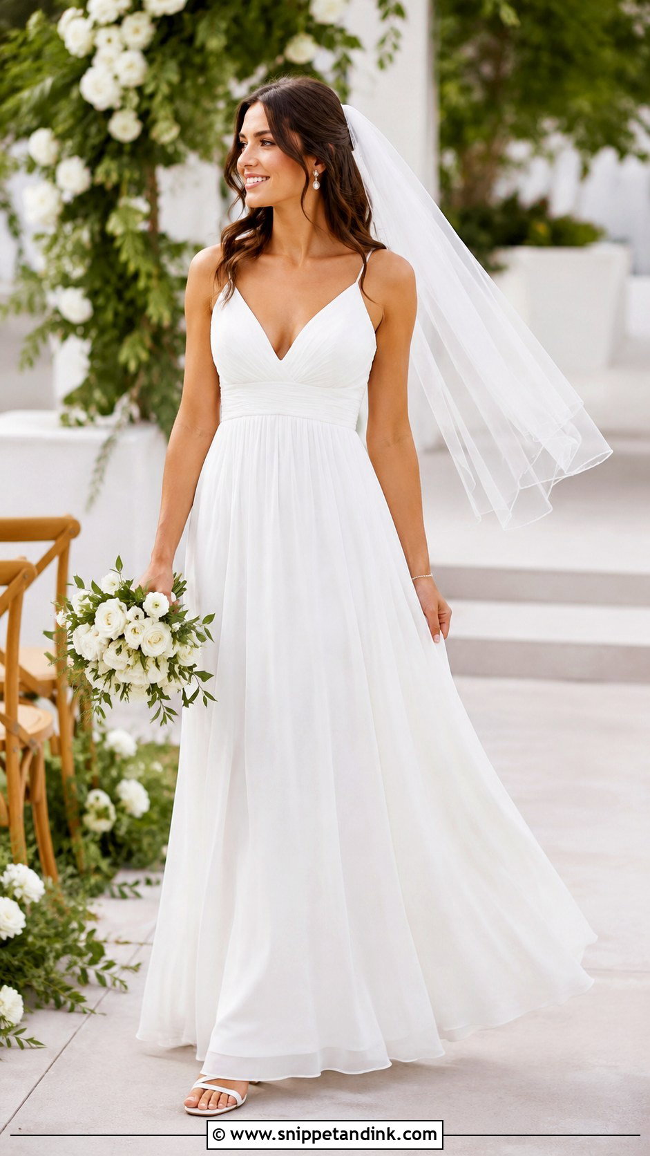 Lulus Empire Waist Wedding Dress - Snippet and Ink - 20 Lulus Wedding Dress Ideas