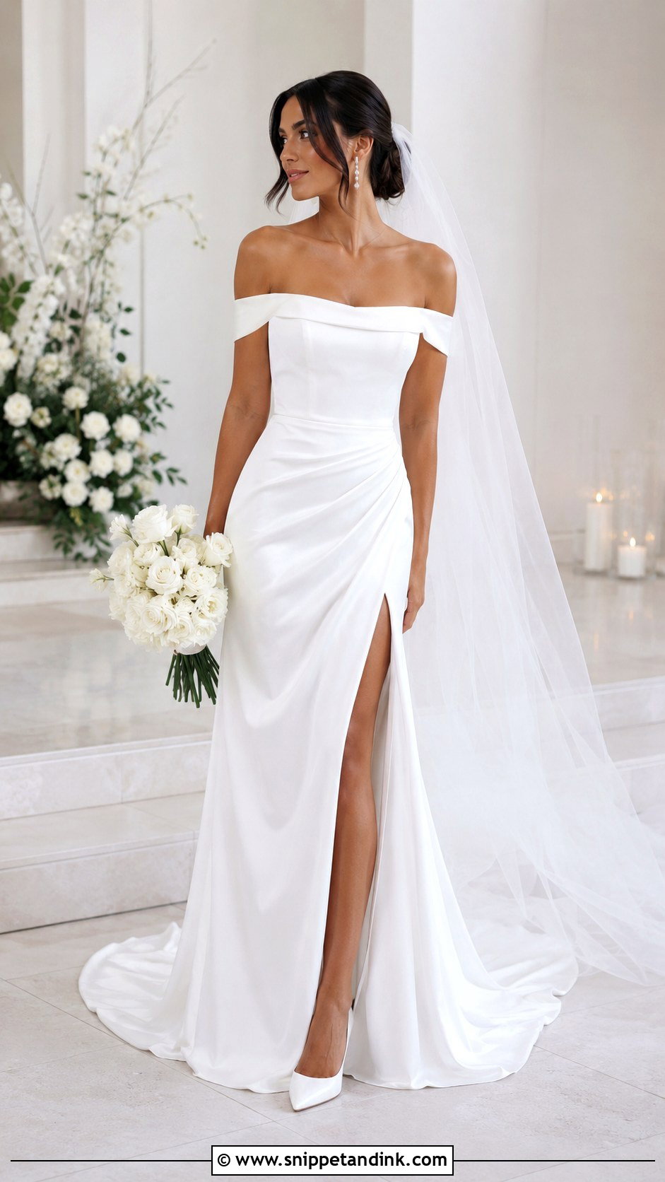 Lulus Off The Shoulder Wedding Dress - Snippet and Ink - 20 Lulus Wedding Dress Ideas