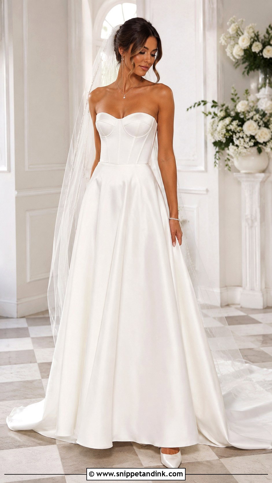 Lulus Strapless Corset Wedding Dress - Snippet and Ink - 20 Lulus Wedding Dress Ideas
