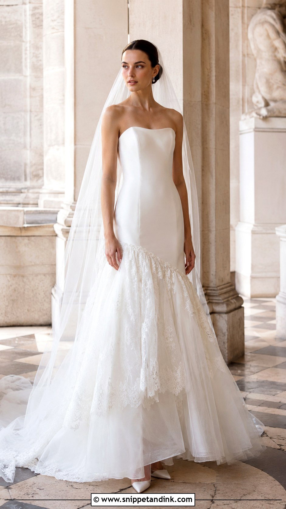 Luxury Drop Waist Wedding Gown - Snippet and Ink - 25 Luxury Wedding Gown Ideas