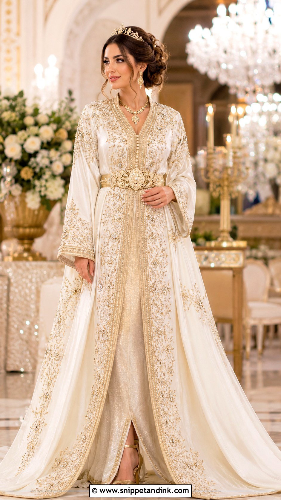 Luxury Moroccan Takchita Wedding Dress - Snippet and Ink - 30 Moroccan Wedding Dress Ideas