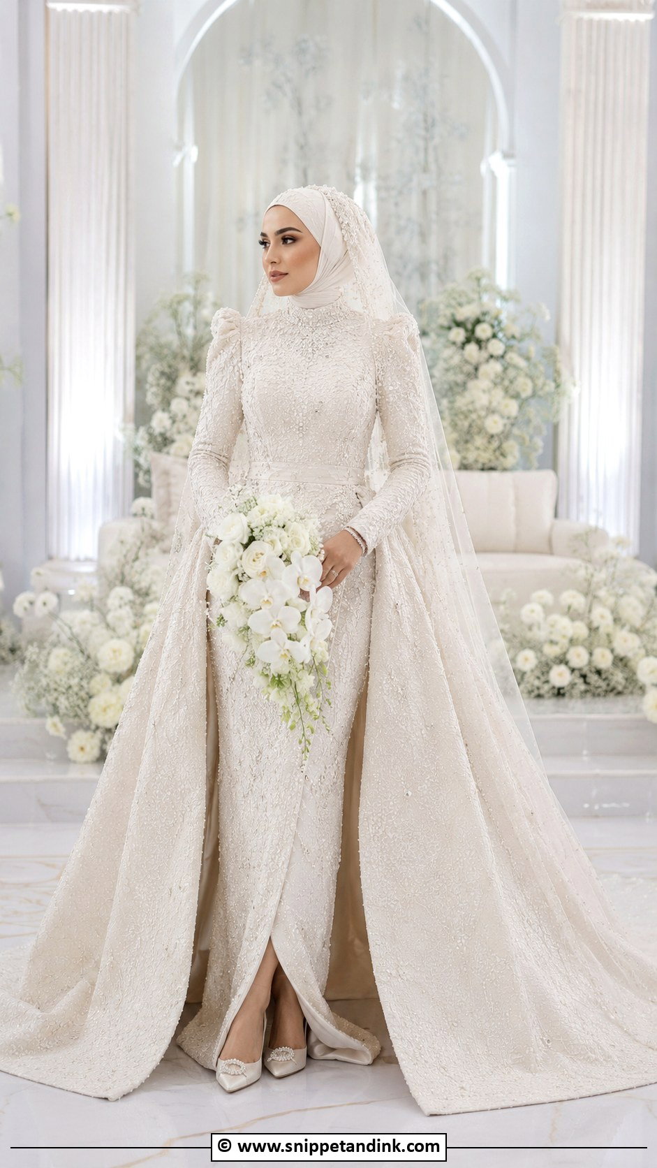 Luxury Muslim Bridal Dress - Snippet and Ink - 30 Muslim Bridal Ideas