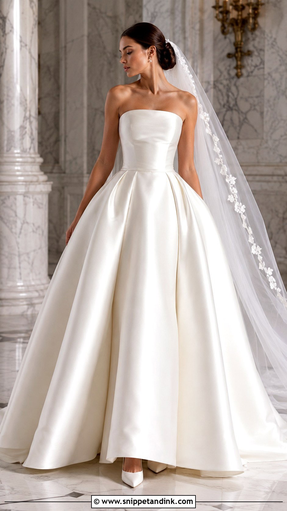 Luxury Satin Ball Gown - Snippet and Ink - 25 Luxury Wedding Gown Ideas
