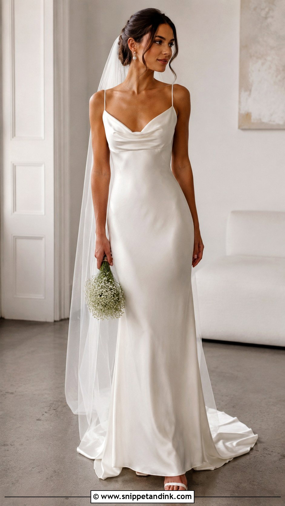 Luxury Silk Slip Wedding Gown - Snippet and Ink - 25 Luxury Wedding Gown Ideas