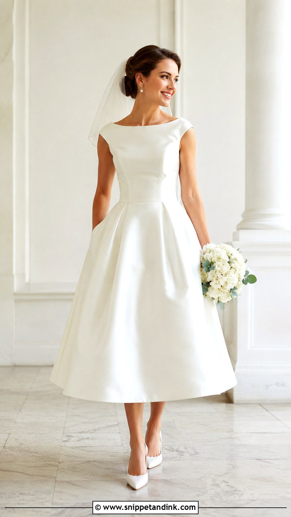 Luxury Tea Length Wedding Gown - Snippet and Ink - 25 Luxury Wedding Gown Ideas