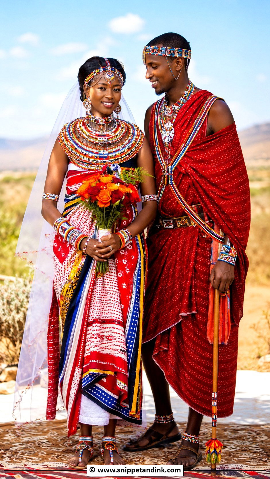 Maasai Beaded Wedding Attire - Snippet and Ink - 35 Traditional Wedding Attire Ideas