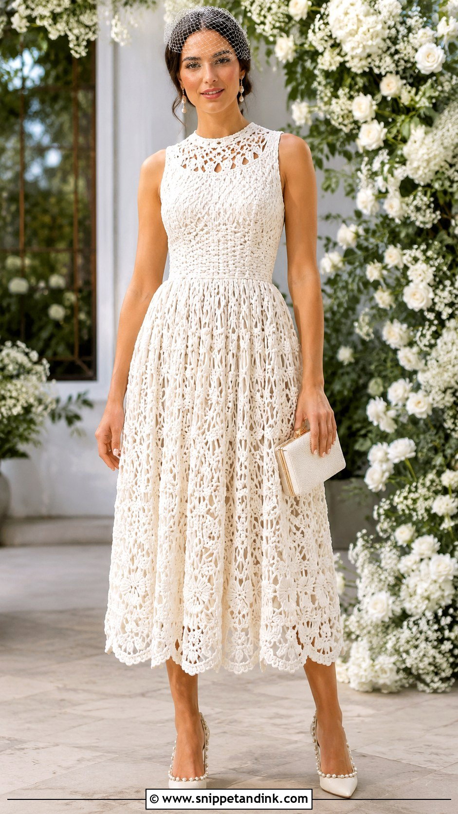 Macrame Midi Wedding Dress - Snippet and Ink - 20 Macrame Wedding Dress Ideas