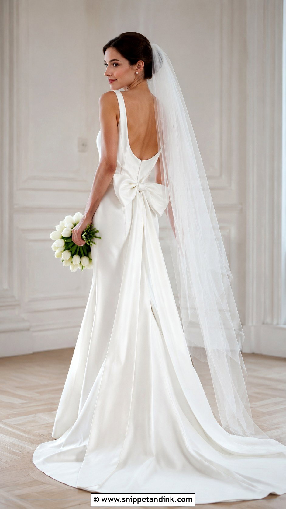 Made With Love Wedding Dress With Bow - Snippet and Ink - 20 Made with Love Wedding Dress Ideas