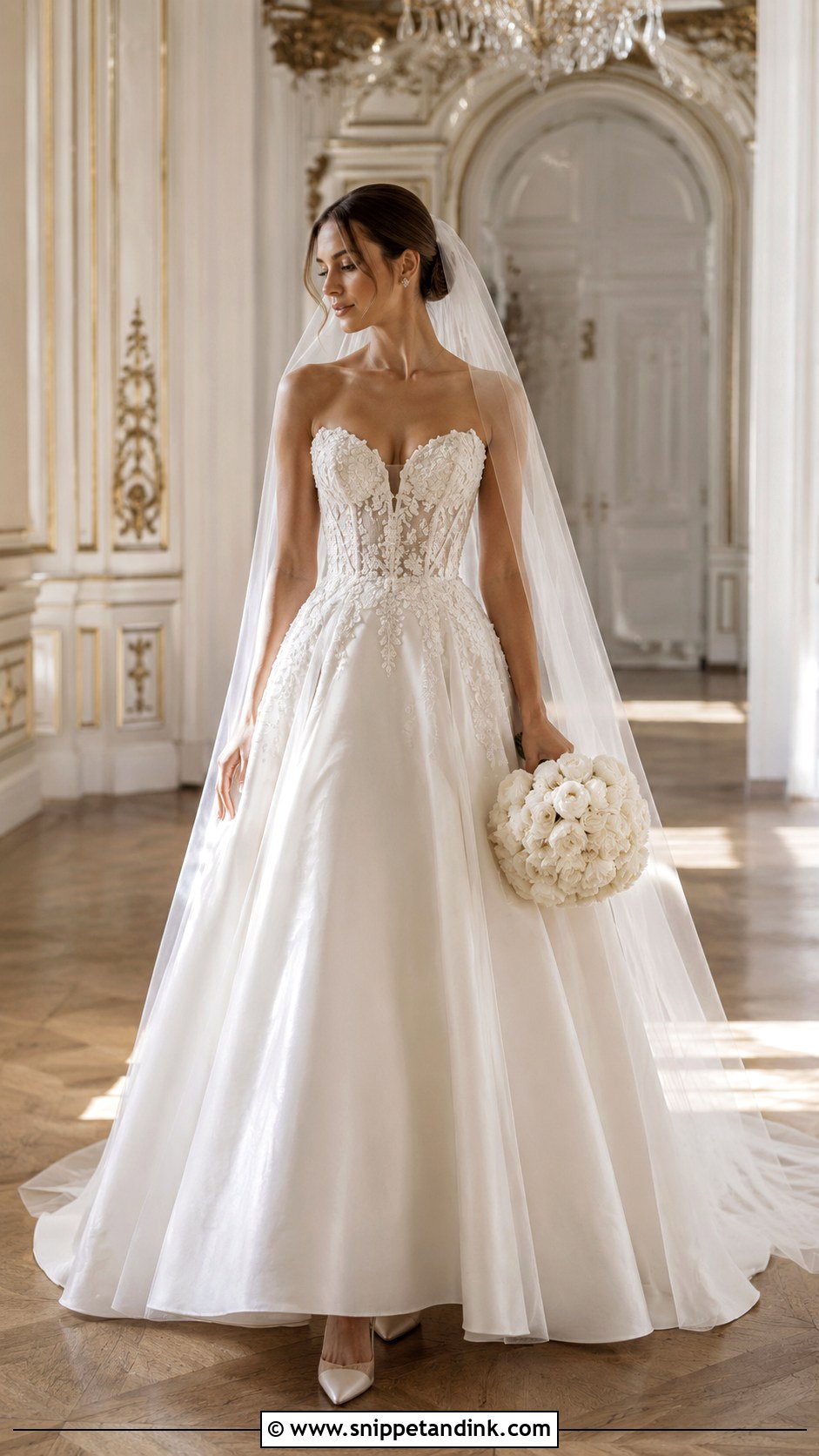 Madi Lane Basque Waist Wedding Dress - Snippet and Ink - 20 Madi Lane Wedding Dress Ideas