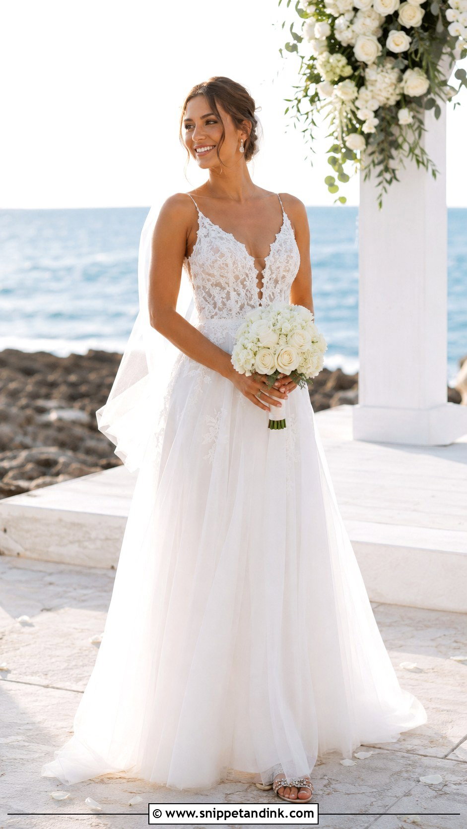 Madi Lane Beach A Line Wedding Dress - Snippet and Ink - 20 Madi Lane Bridal Ideas