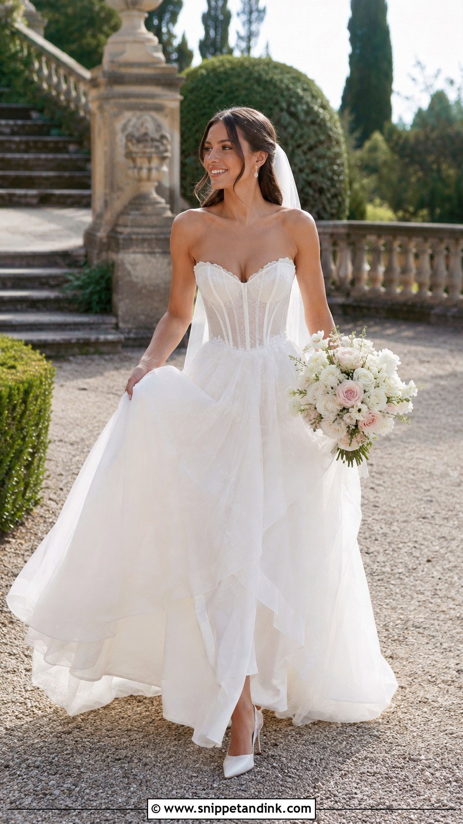 Madi Lane Corset Bodice Wedding Dress - Snippet and Ink - 20 Madi Lane Wedding Dress Ideas