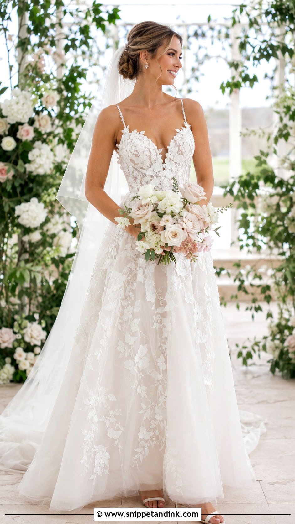 Madi Lane Floral Wedding Dress - Snippet and Ink - 20 Madi Lane Ideas