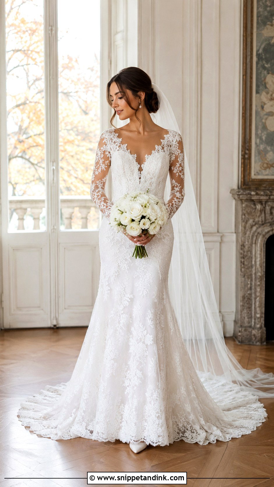 Madi Lane Long Sleeve Lace Wedding Dress - Snippet and Ink - 20 Madi Lane Wedding Dress Ideas