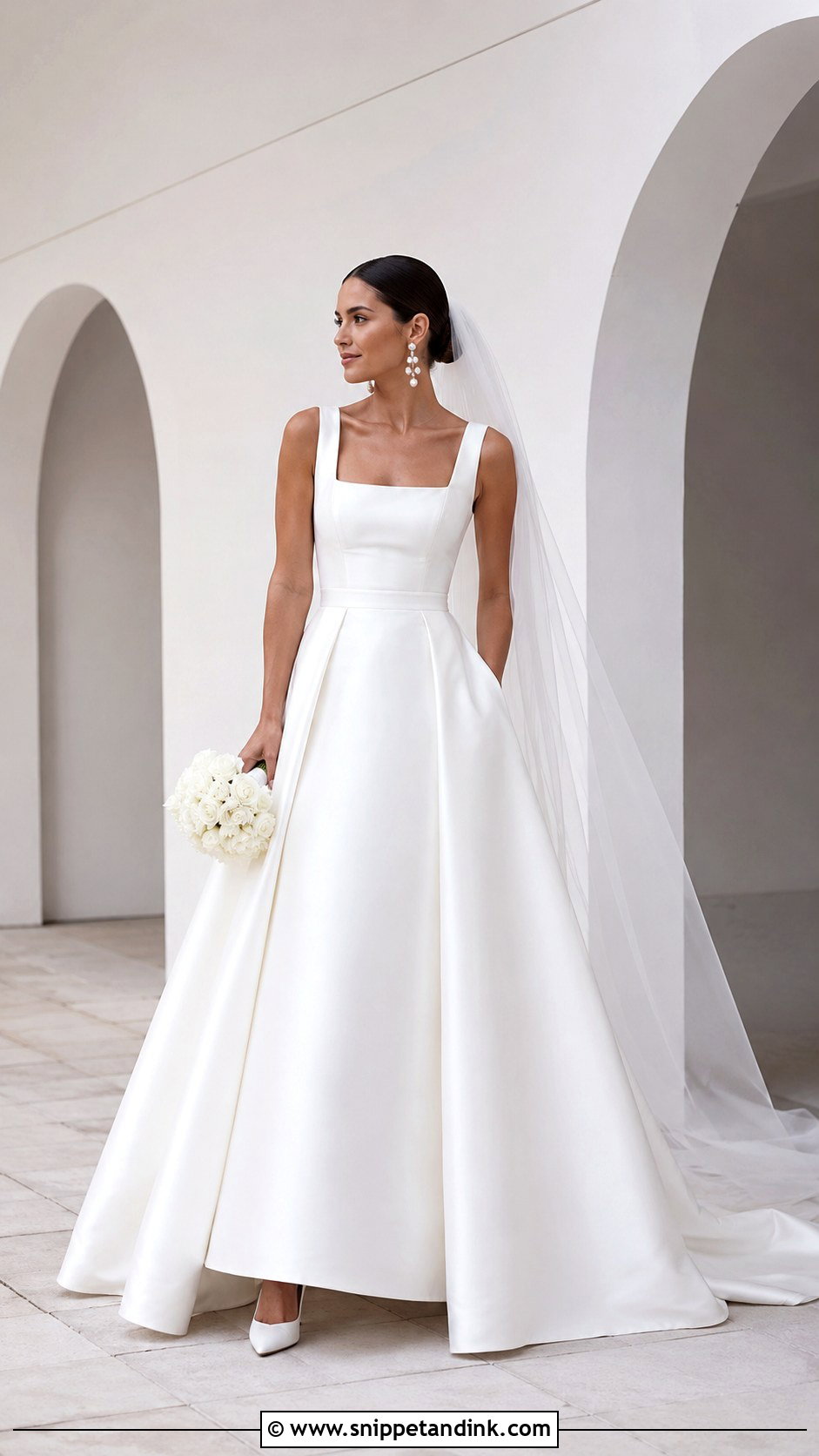 Madi Lane Modern Mikado Wedding Dress - Snippet and Ink - 20 Madi Lane Bridal Ideas