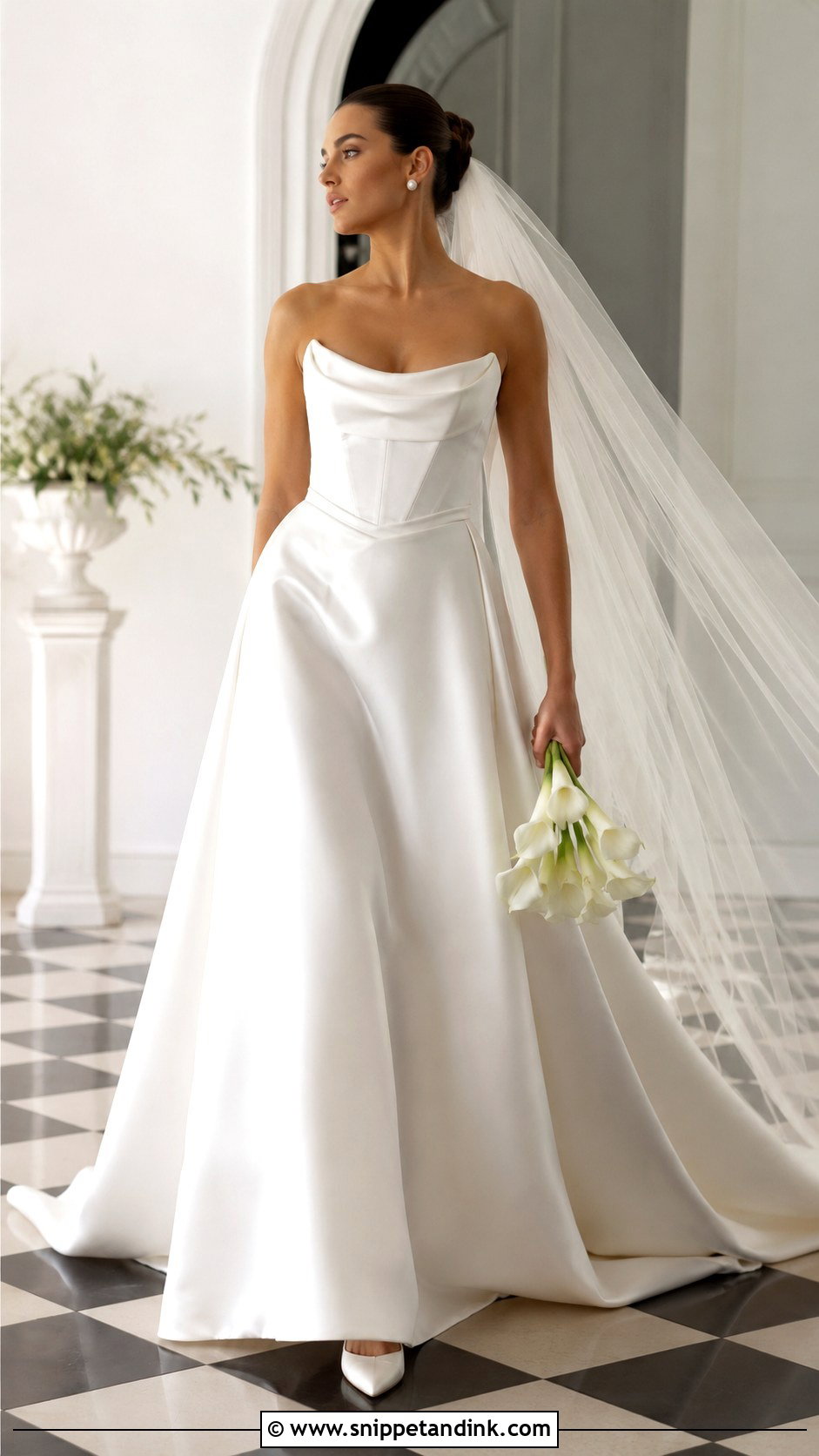 Madi Lane Satin Wedding Dress - Snippet and Ink - 20 Madi Lane Ideas
