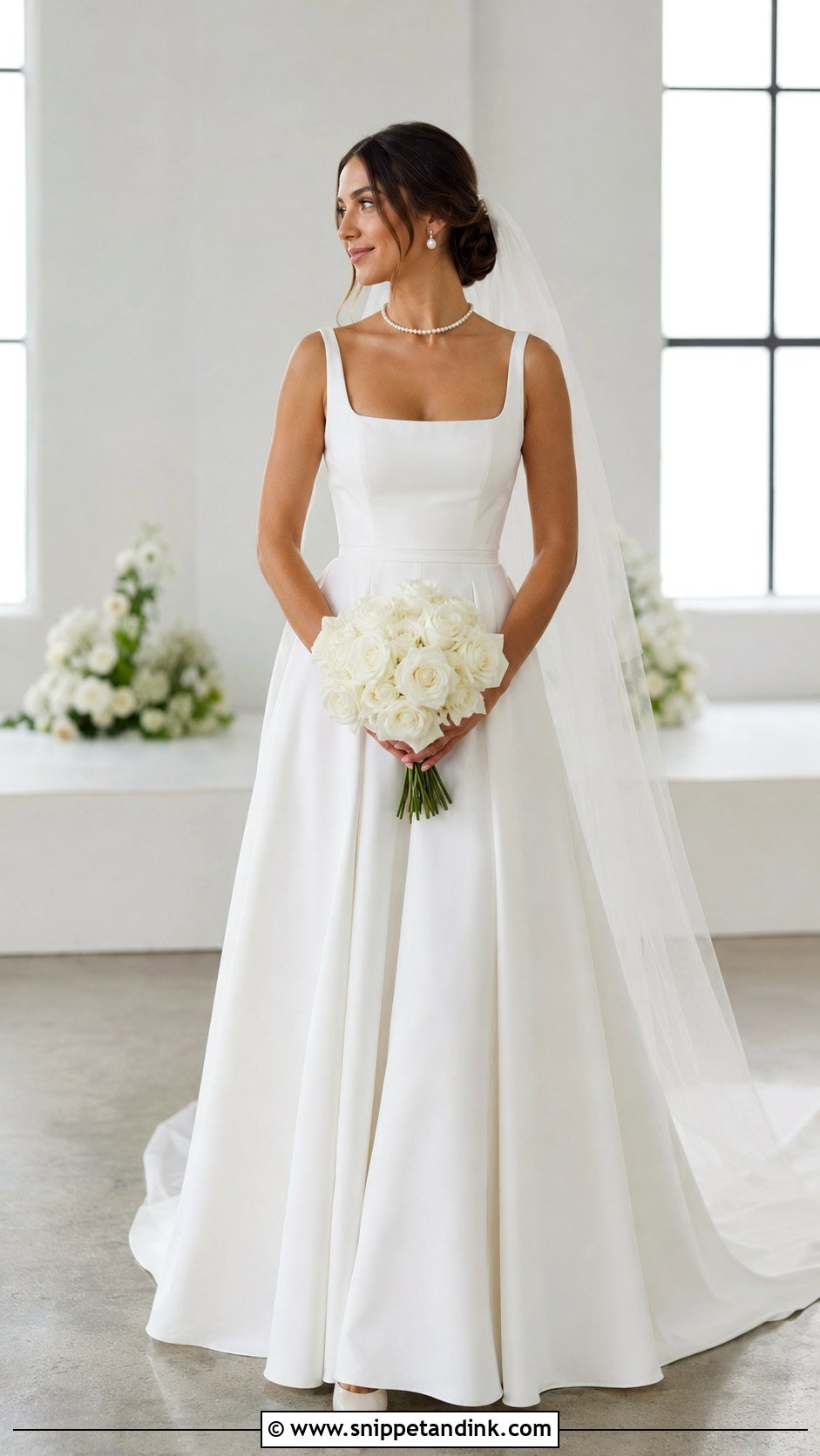 Madi Lane Square Neck Wedding Dress - Snippet and Ink - 20 Madi Lane Ideas