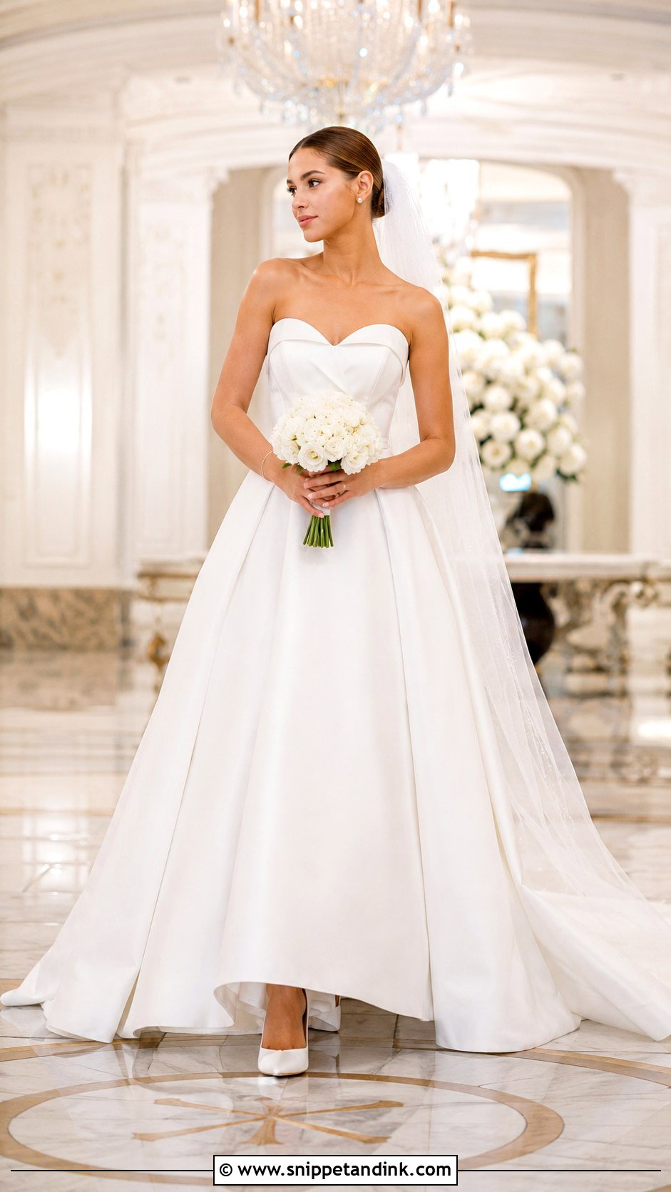 Madi Lane Strapless Satin Ballgown - Snippet and Ink - 20 Madi Lane Bridal Ideas