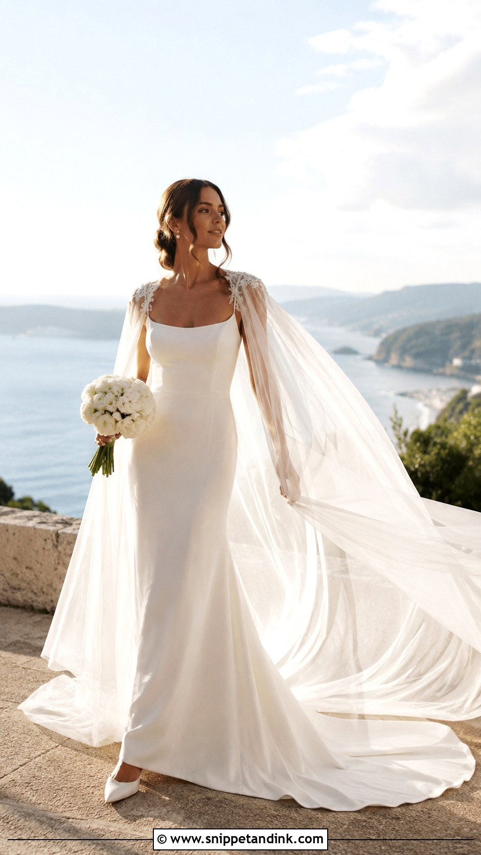 Madi Lane Wedding Dress With Cape - Snippet and Ink - 20 Madi Lane Wedding Dress Ideas