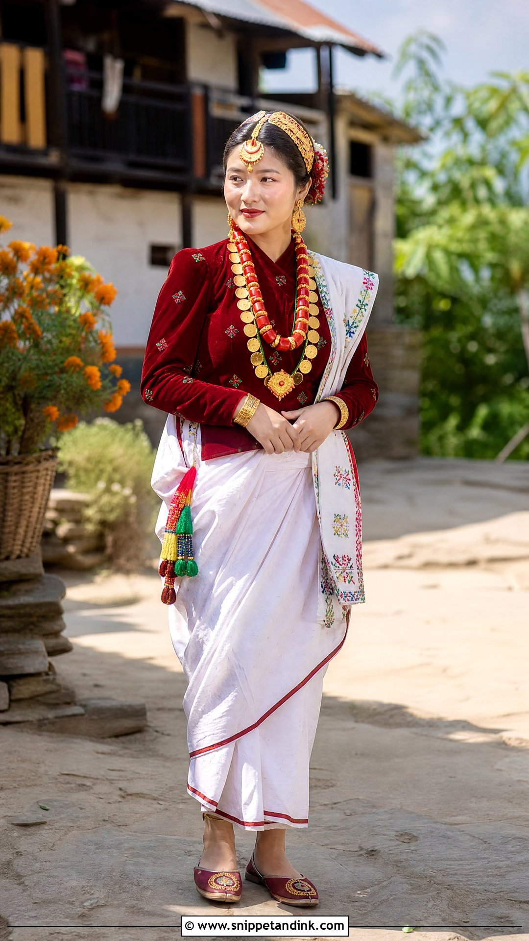 Magar Ghalek Nepali Wedding Outfit - Snippet and Ink - 25 Nepali Wedding Dress Ideas