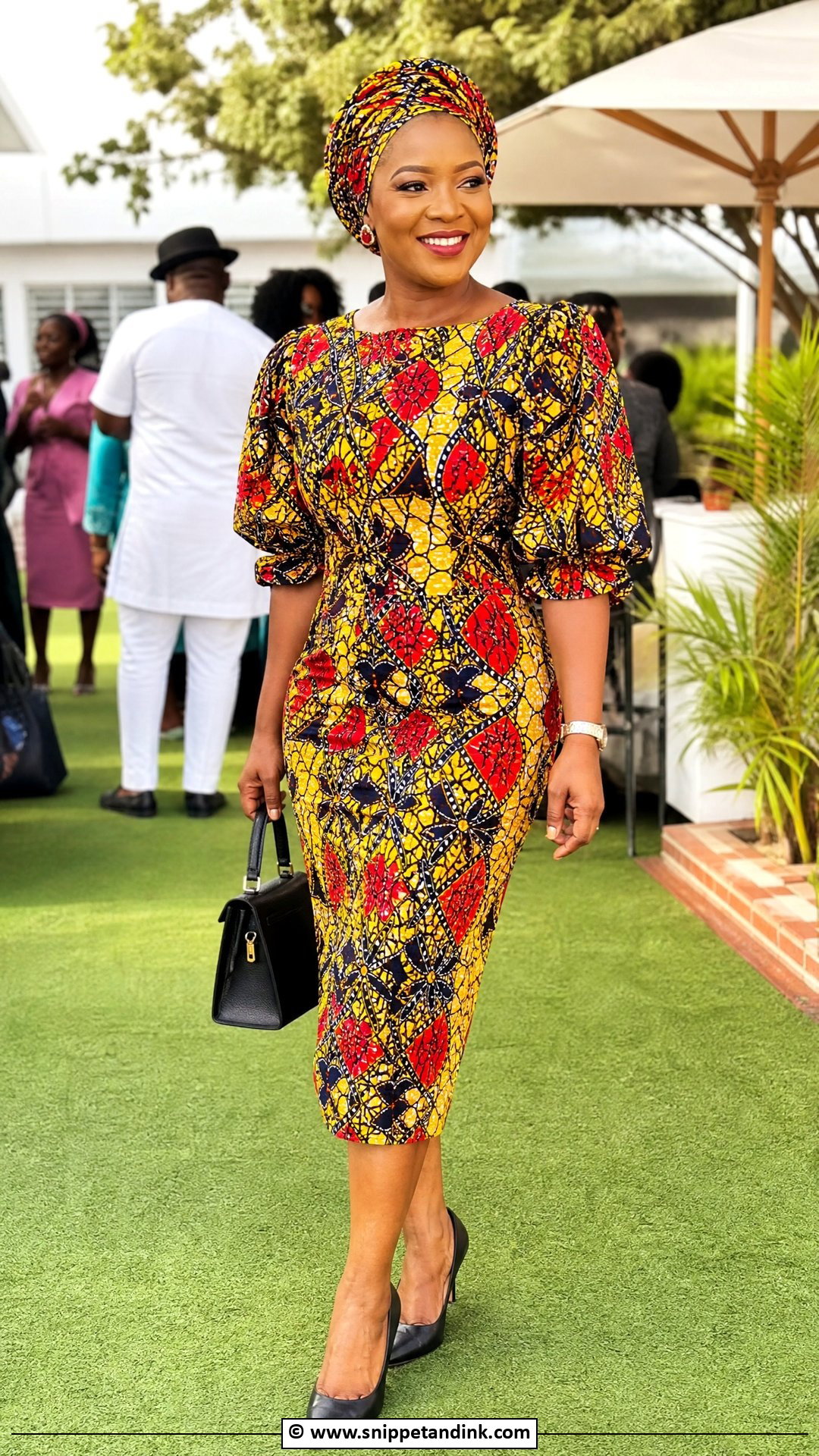 Makoti Ankara Dress With Doek - Snippet and Ink - 35 Makoti Attire Ideas