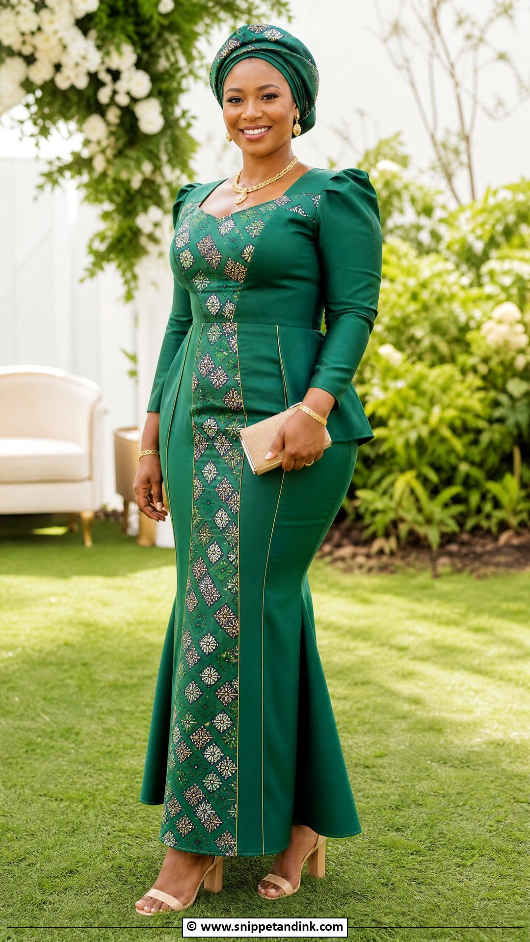 Makoti Green Traditional Dress - Snippet and Ink - 35 Makoti Attire Ideas