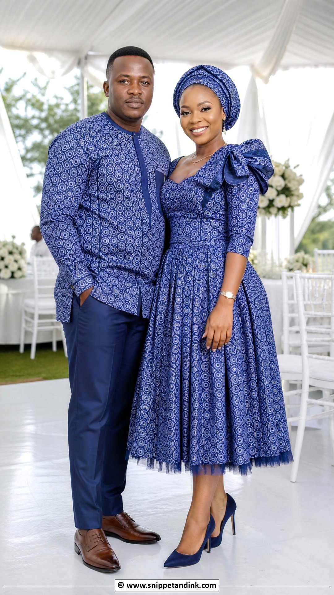 Makoti Matching Couple Outfit - Snippet and Ink - 35 Makoti Attire Ideas