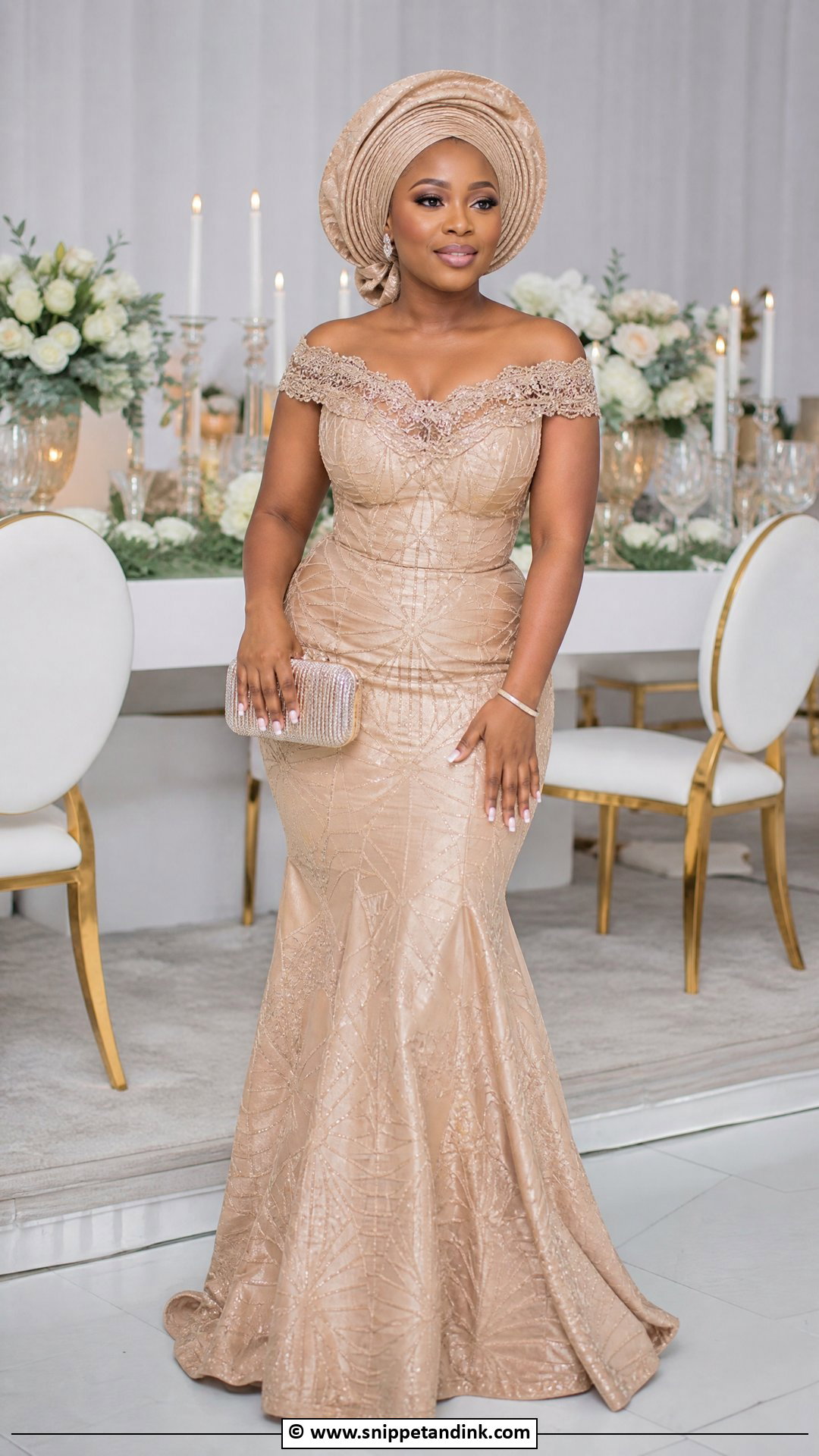 Makoti Mermaid Dress With Beaded Details - Snippet and Ink - 35 Makoti Attire Ideas
