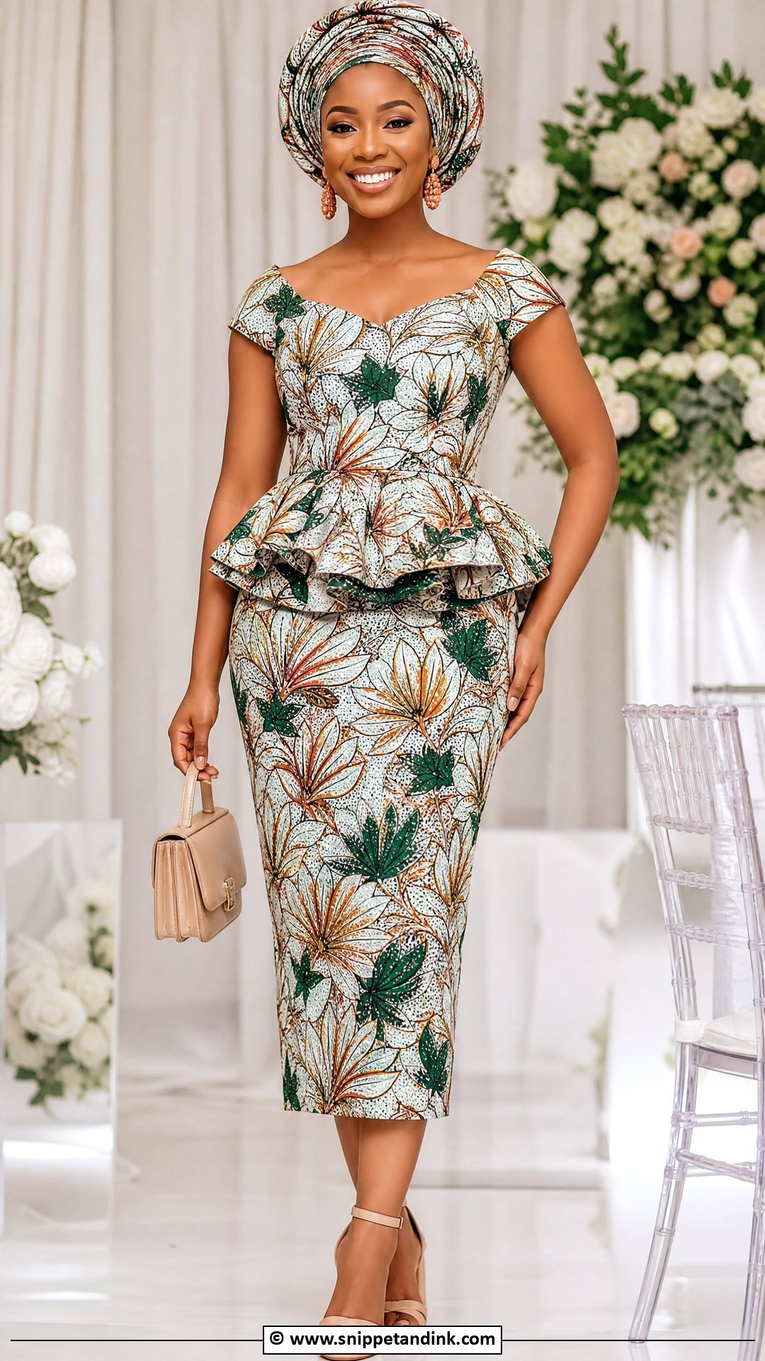 Makoti Peplum Top And Pencil Skirt - Snippet and Ink - 35 Makoti Attire Ideas