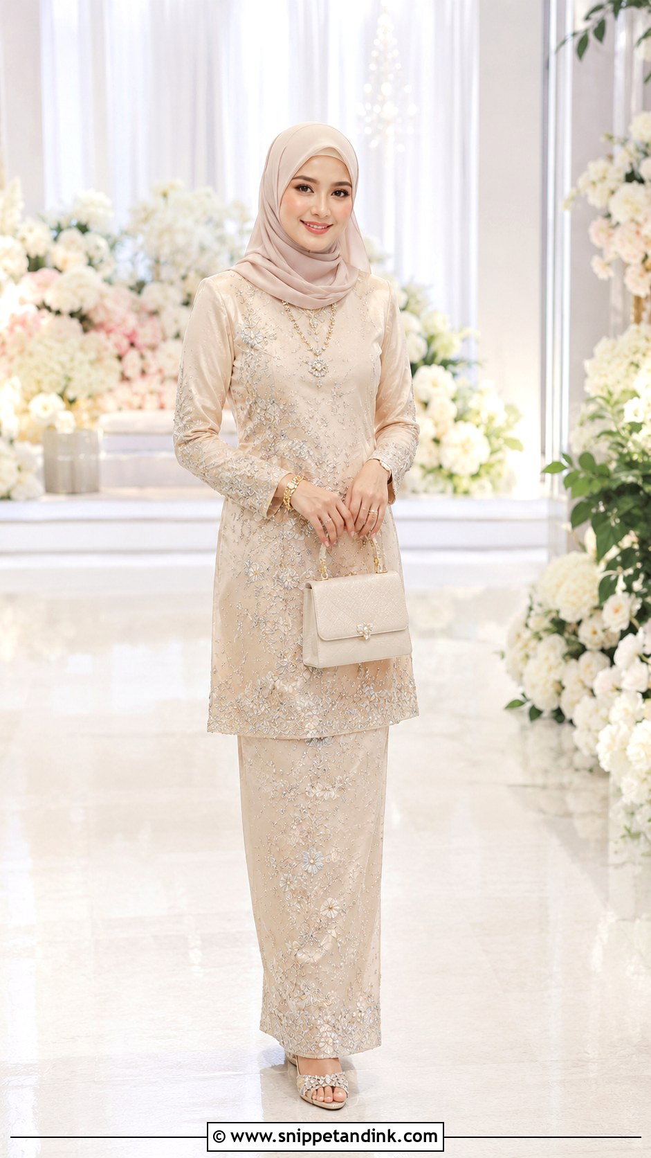 Malaysian Baju Kurung Wedding Dress - Snippet and Ink - 25 Traditional Dresses for Wedding