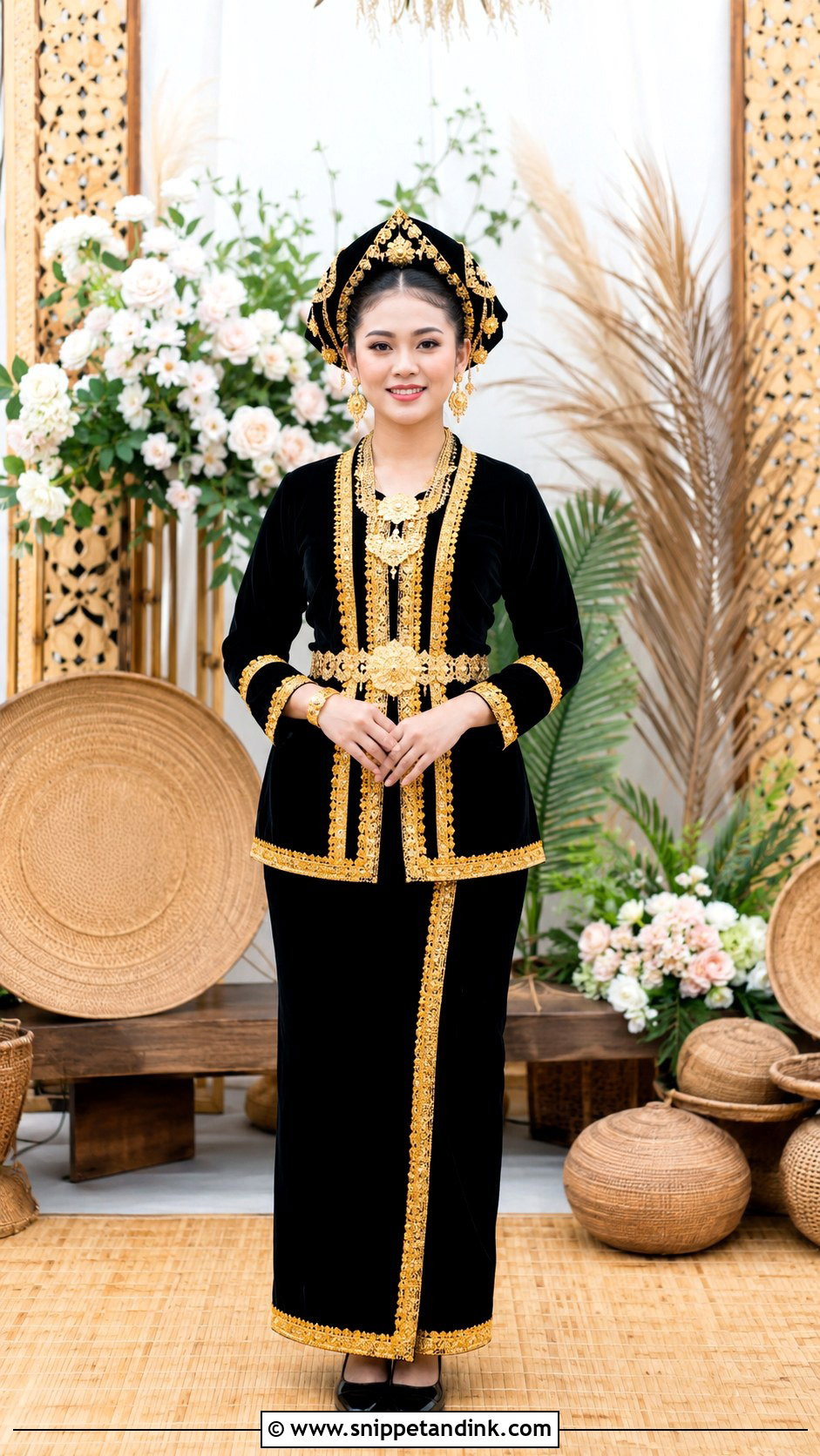 Malaysian Bride Kadazan Dusun Outfit - Snippet and Ink - 20 Malaysian Bride Ideas