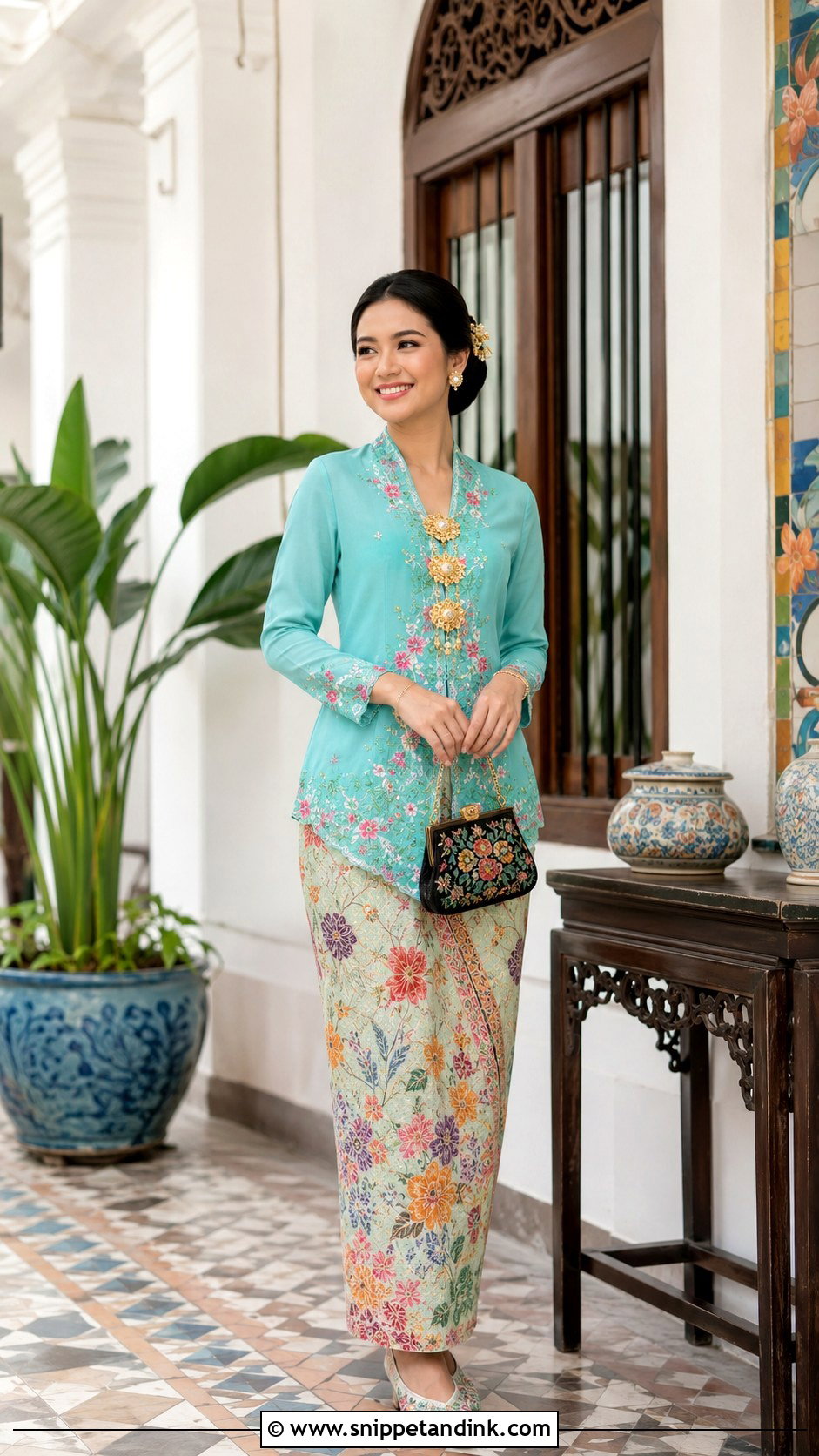 Malaysian Bride Nyonya Kebaya - Snippet and Ink - 20 Malaysian Bride Ideas