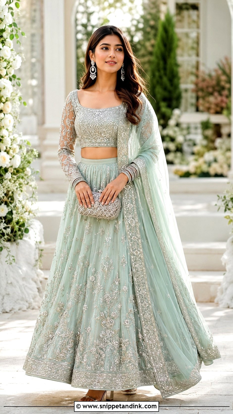 Malaysian Bride Pastel Lehenga - Snippet and Ink - 20 Malaysian Bride Ideas