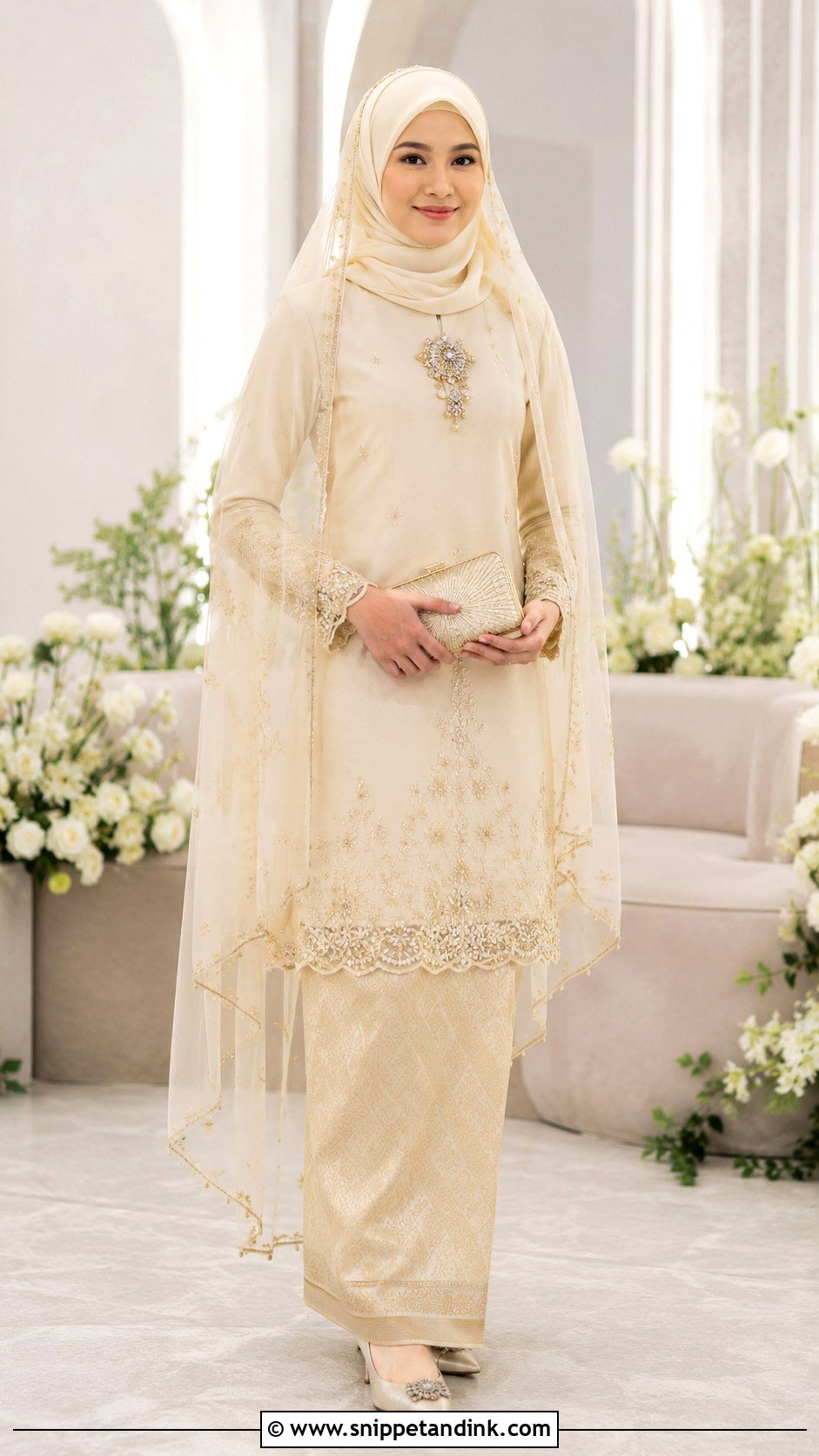 Malaysian Traditional Marriage Baju Kurung Outfit - Snippet and Ink - 20 Traditional Marriage Outfit Ideas