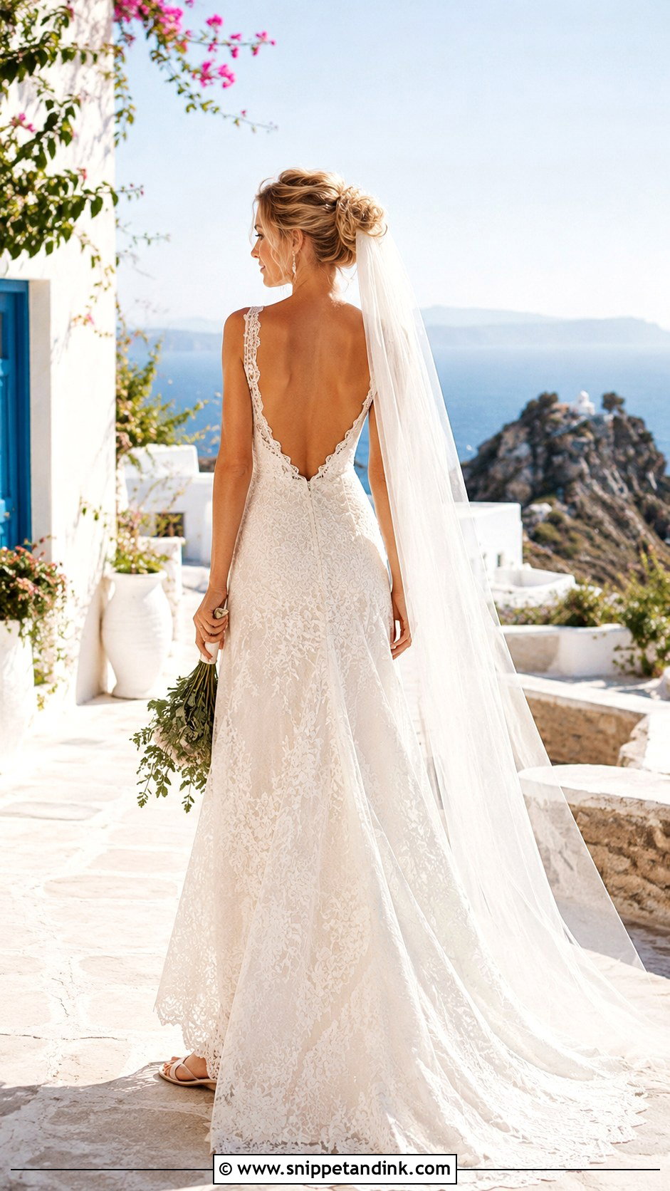 Mamma Mia Backless Wedding Dress - Snippet and Ink - 25 Mamma Mia Wedding Dress Ideas