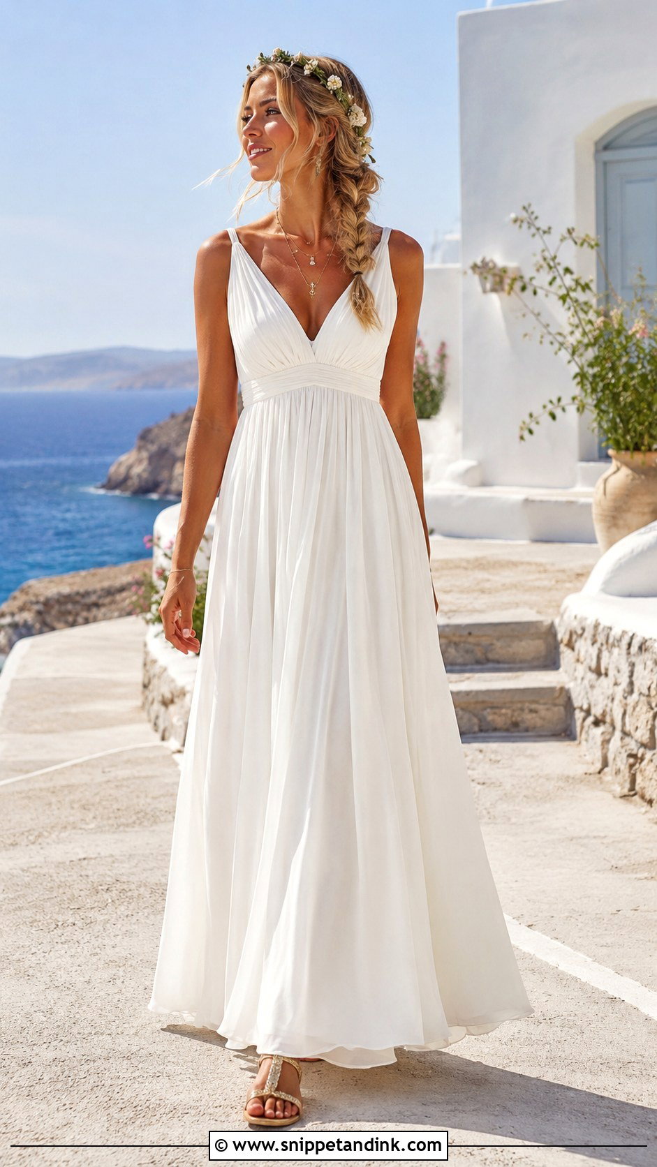 Mamma Mia Empire Waist Wedding Dress - Snippet and Ink - 25 Mamma Mia Wedding Dress Ideas