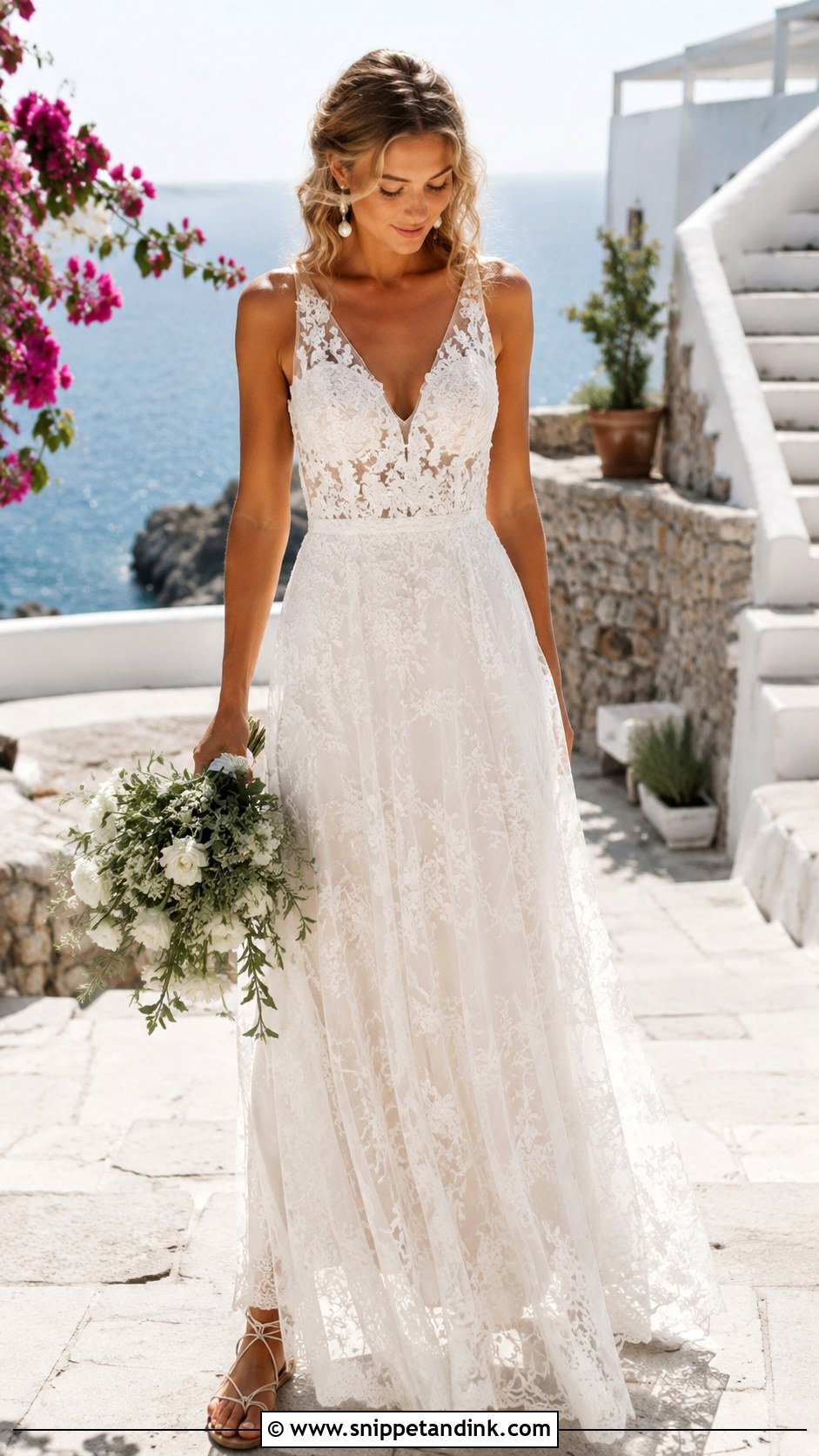 Mamma Mia Lace Wedding Dress - Snippet and Ink - 25 Mamma Mia Wedding Dress Ideas