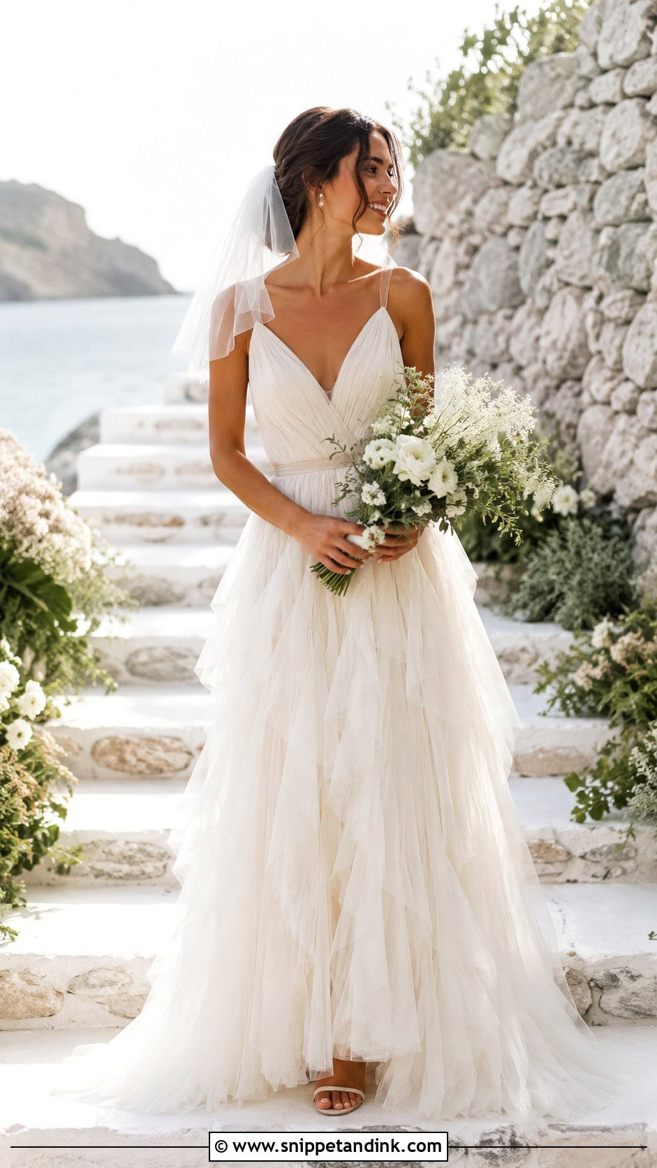 Mamma Mia Tulle Wedding Dress - Snippet and Ink - 25 Mamma Mia Wedding Dress Ideas