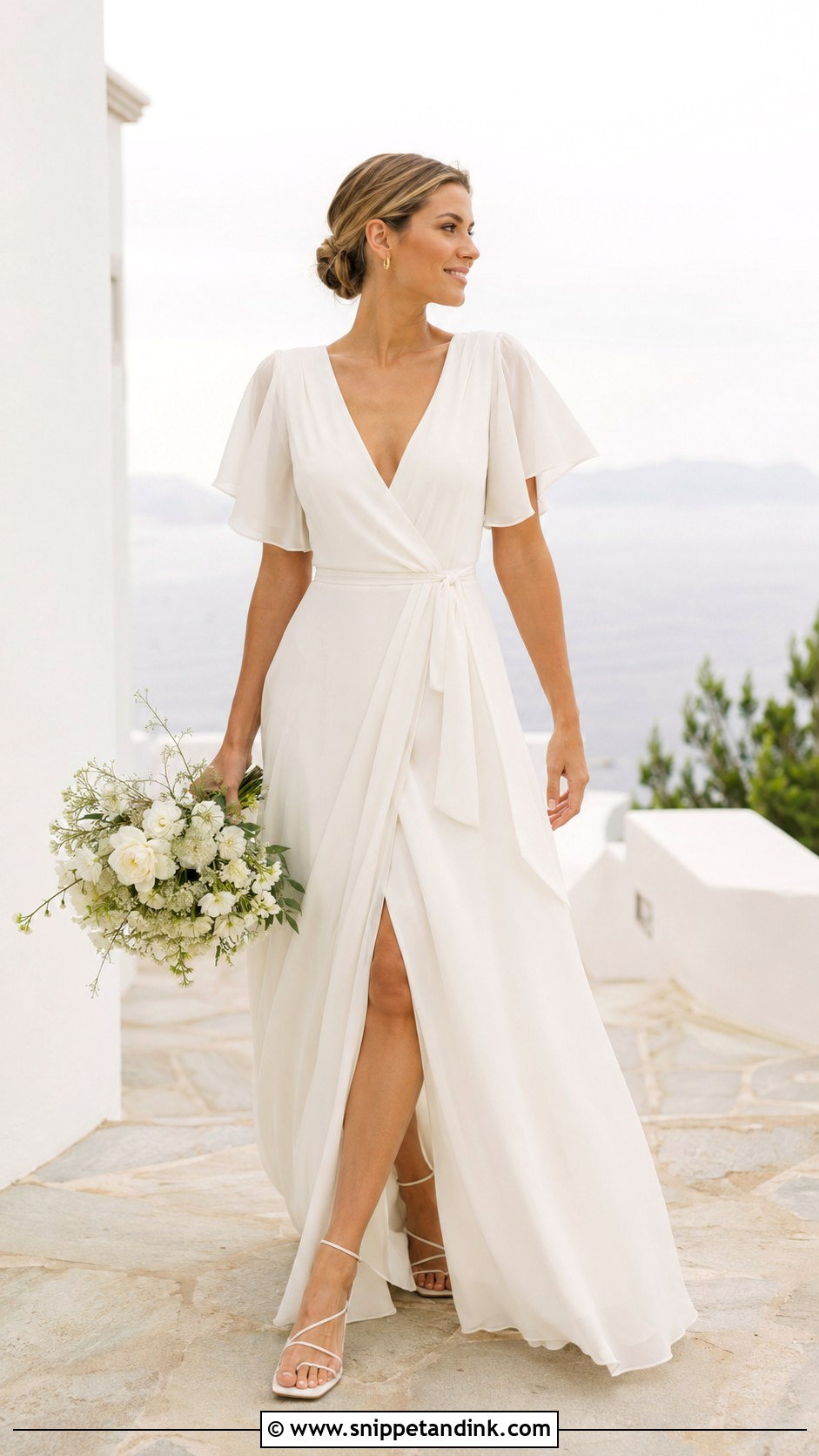 Mamma Mia Wrap Wedding Dress - Snippet and Ink - 25 Mamma Mia Wedding Dress Ideas