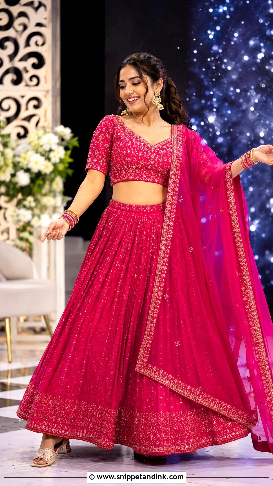 Marathi Bride Sangeet Look - Snippet and Ink - 30 Marathi Bride Look Ideas