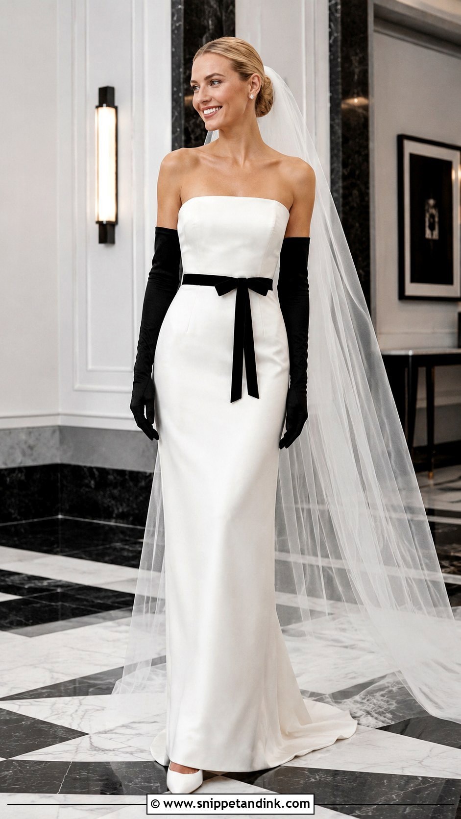 Margot Robbie Black And White Wedding Dress - Snippet and Ink - 20 Margot Robbie Wedding Dress Ideas