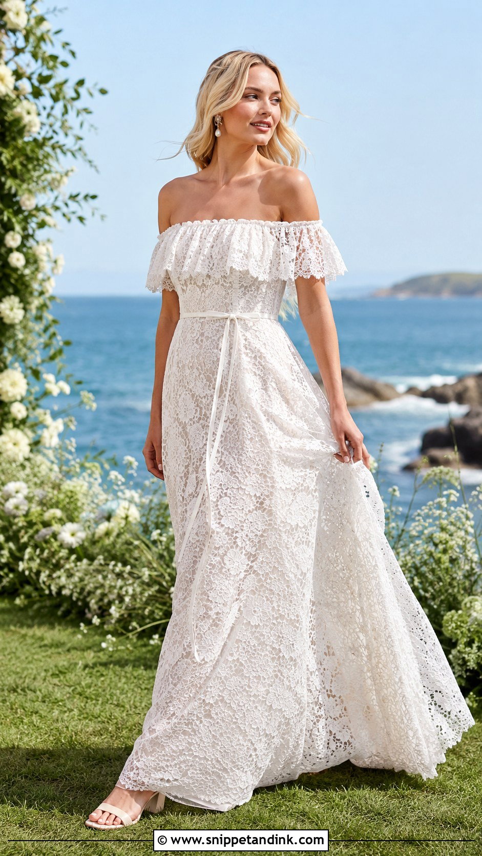 Margot Robbie Boho Lace Wedding Dress - Snippet and Ink - 20 Margot Robbie Wedding Dress Ideas