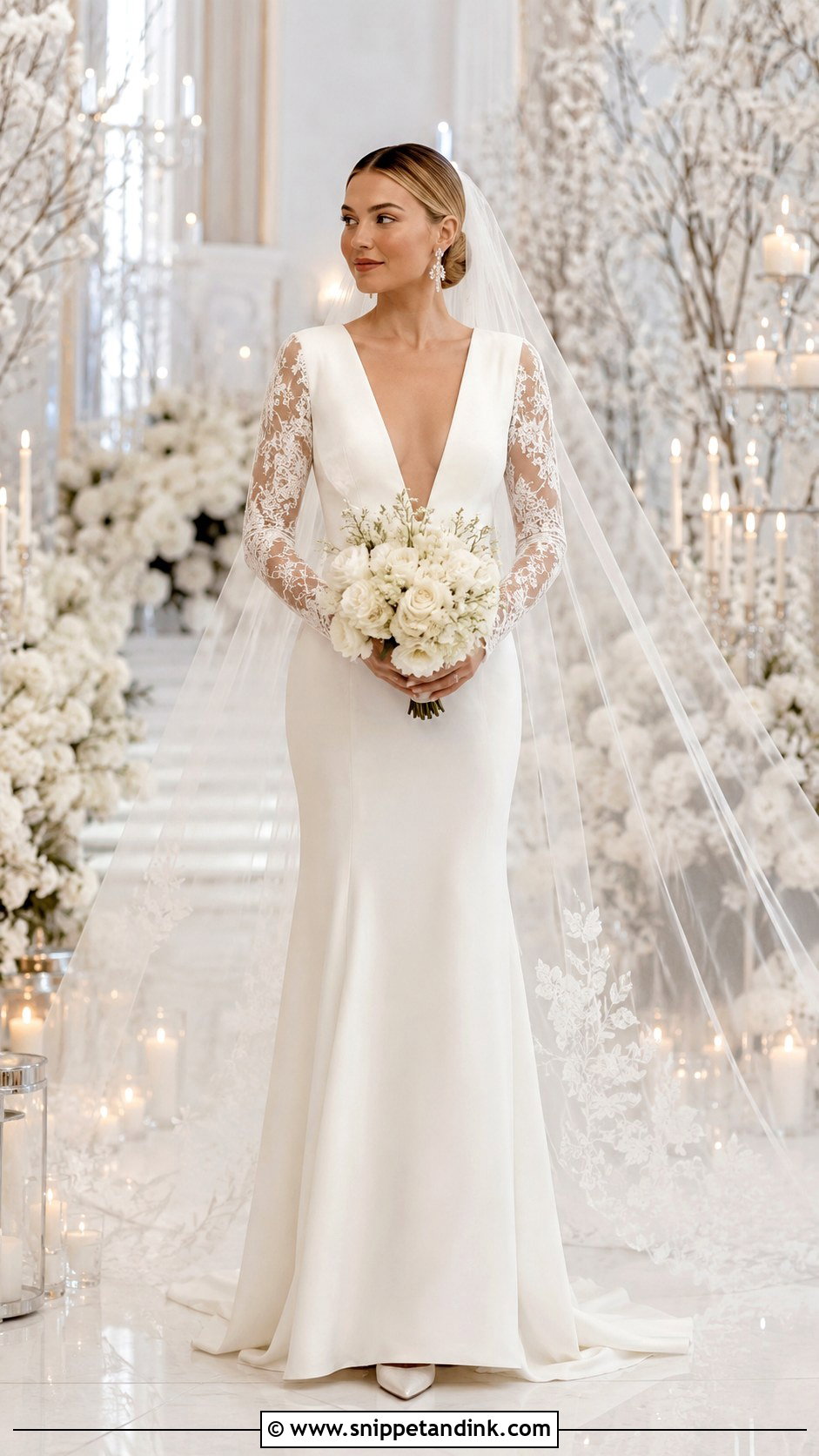 Margot Robbie Long Sleeve Wedding Dress - Snippet and Ink - 20 Margot Robbie Wedding Dress Ideas