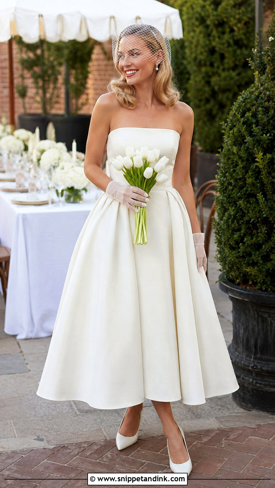 Margot Robbie Tea Length Wedding Dress - Snippet and Ink - 20 Margot Robbie Wedding Dress Ideas
