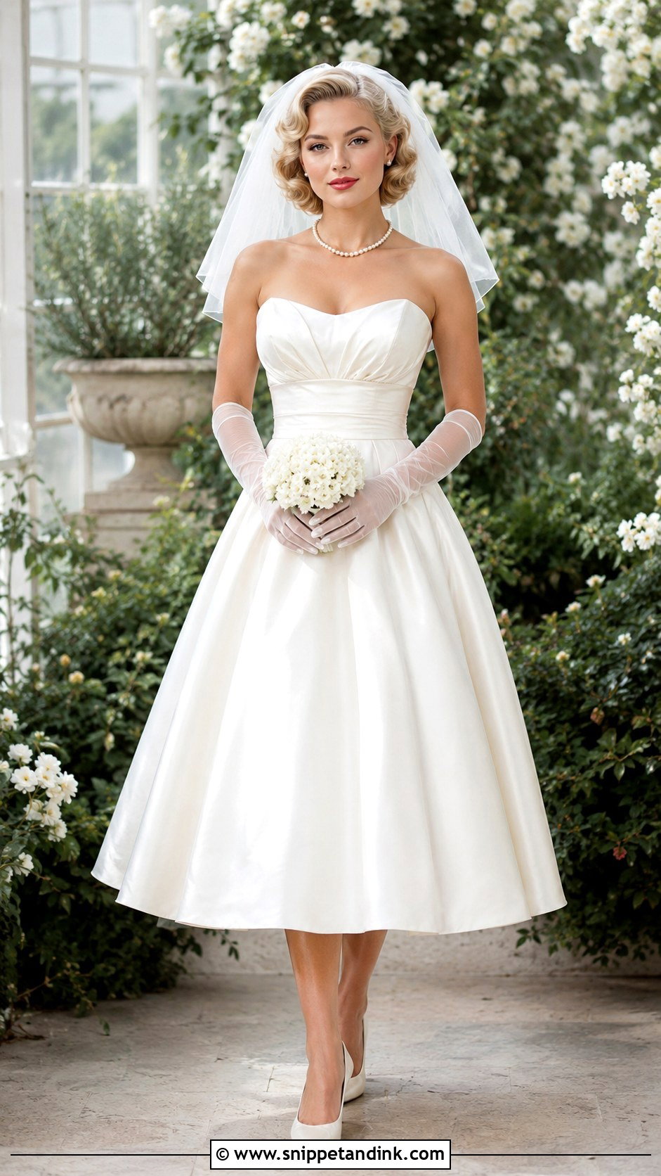 Marilyn Monroe Tea Length Wedding Dress - Snippet and Ink - 20 Marilyn Monroe Wedding Dress Ideas
